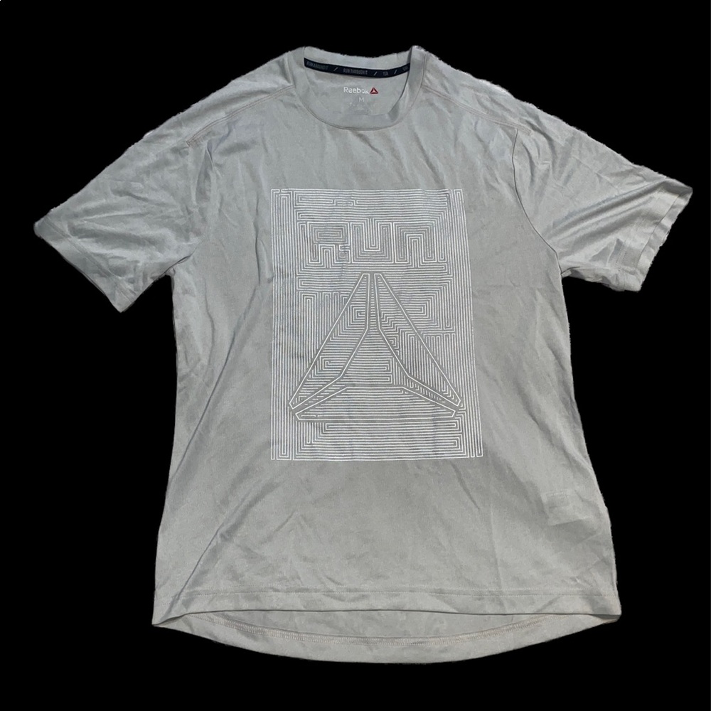 Mens Reebok Run Tee Medium - Picture 1 of 7